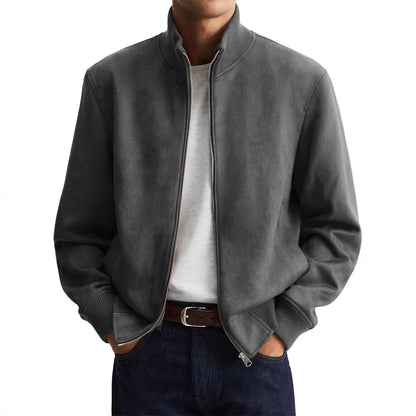 Chaqueta de tela de gamuza estilo urbano