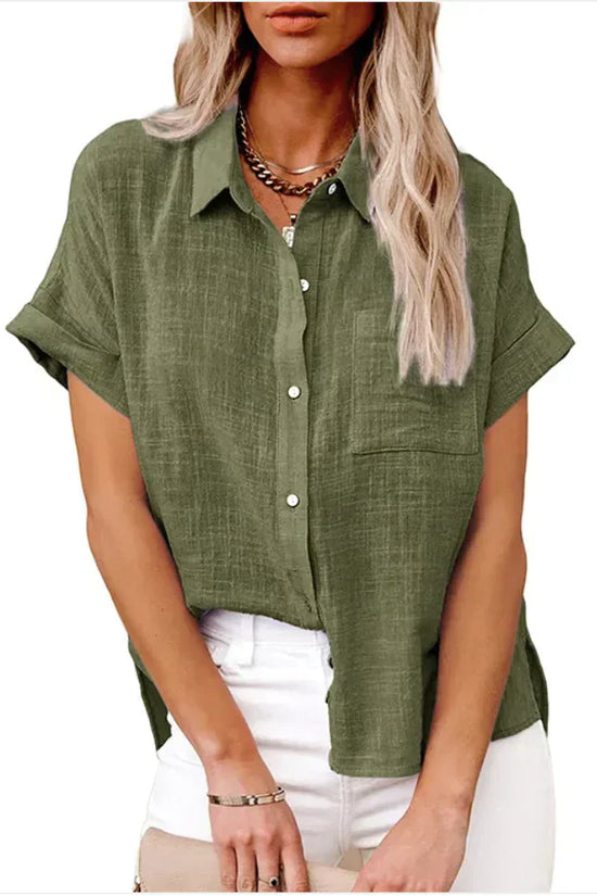 Blusa de Mezcla Natural Versátil