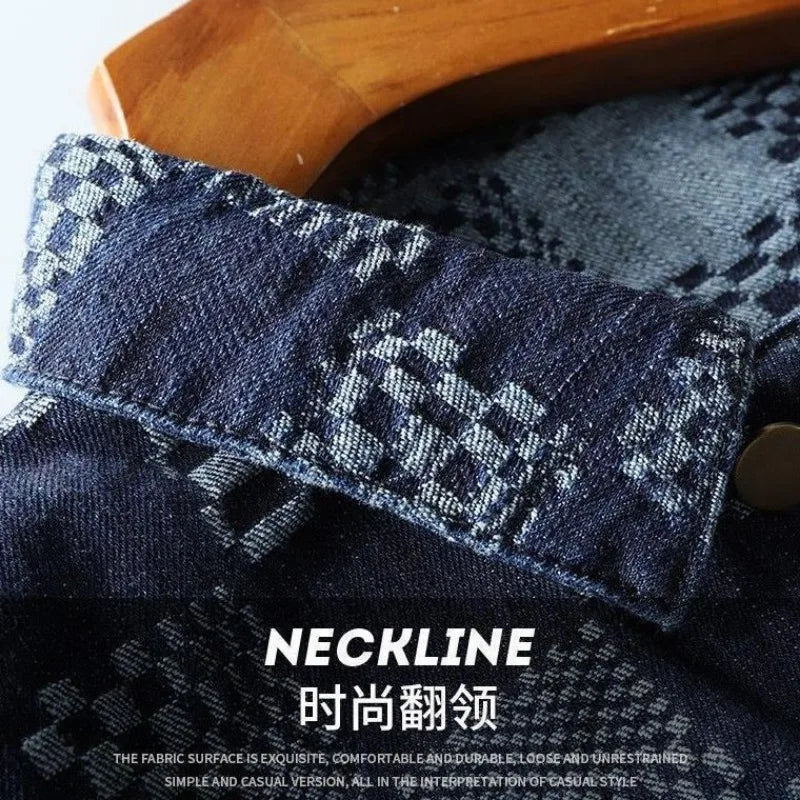 Chaqueta "Urban Plaid" – Estilo Jacquard Premium