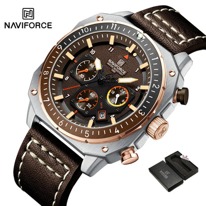 NAVIFORCE - Reloj deportivo multifunción resistente al agua para hombre