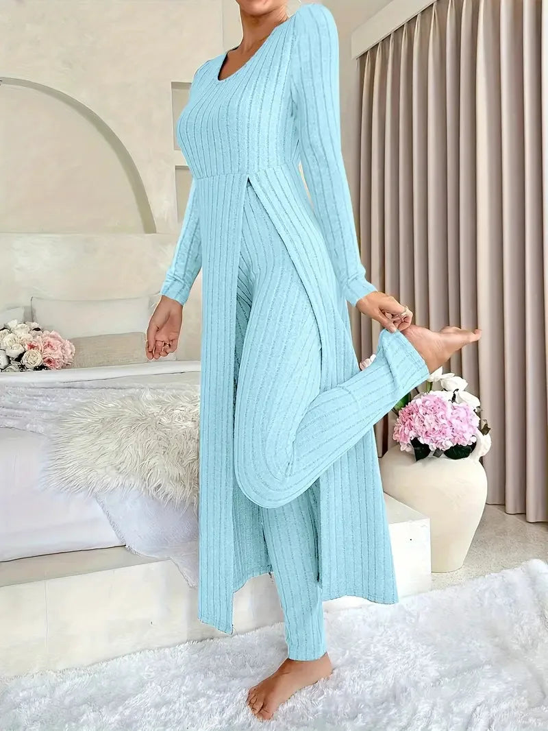 Conjunto de dos piezas para mujer, informal, de moda