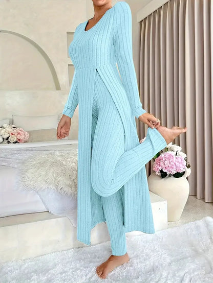 Conjunto de dos piezas para mujer, informal, de moda