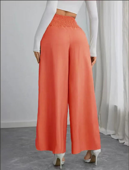 Pantalón Wide Leg "Chiffon Elegance" – Edición Office