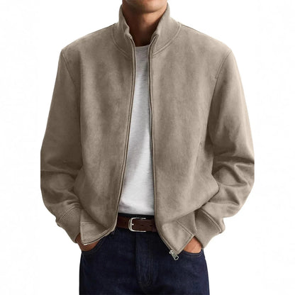 Chaqueta de tela de gamuza estilo urbano