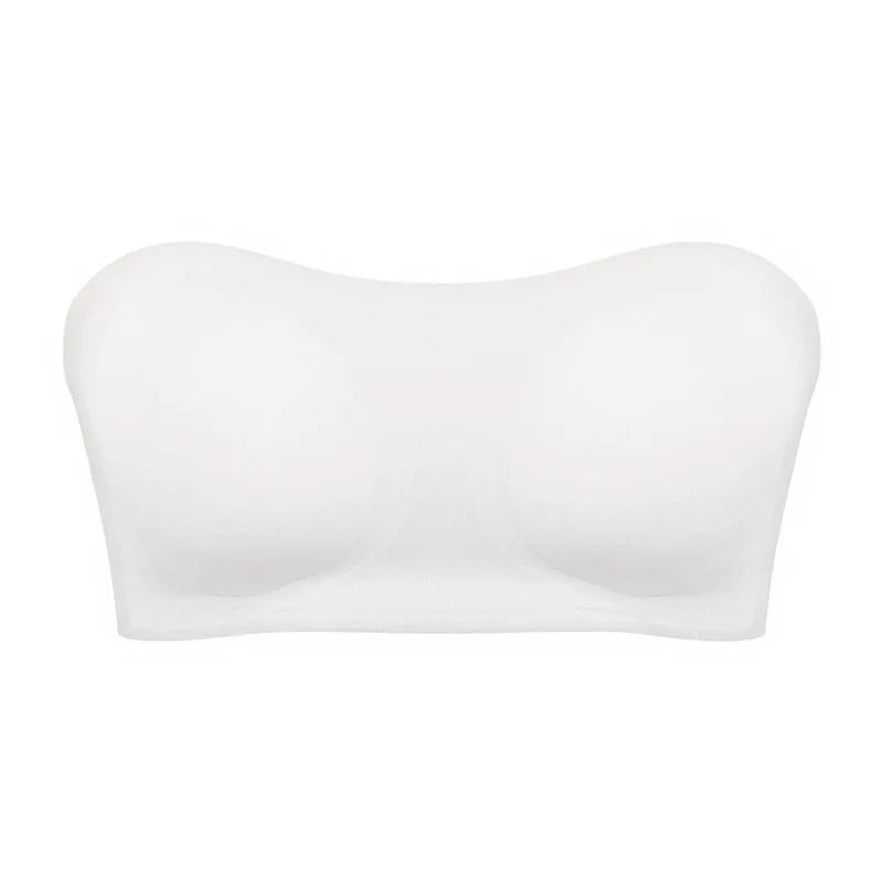 Sujetador push up sexy sin tirantes para mujer, con relleno extraíble y sin costuras