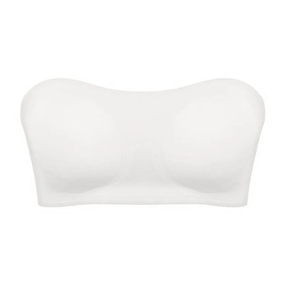 Sujetador push up sexy sin tirantes para mujer, con relleno extraíble y sin costuras