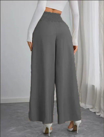 Pantalón Wide Leg "Chiffon Elegance" – Edición Office