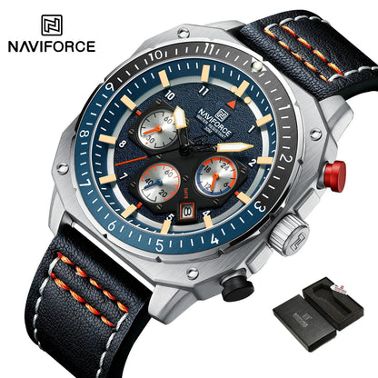 NAVIFORCE - Reloj deportivo multifunción resistente al agua para hombre