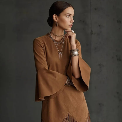 Vestido "Boho Tassel" – Estilo y Movimiento