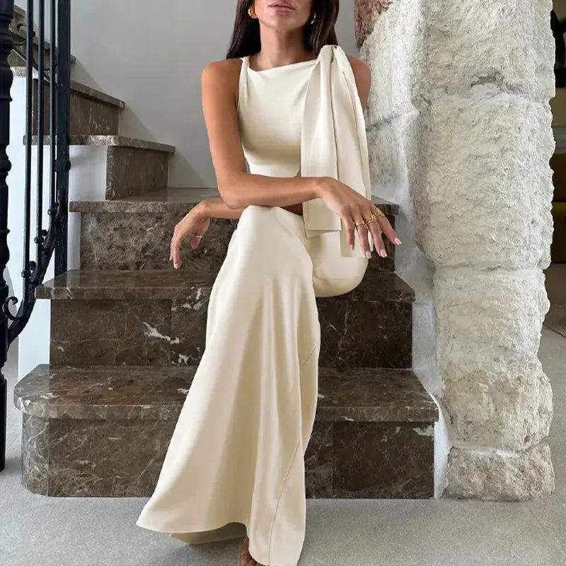 Vestido Elegante de Verano Sin Mangas