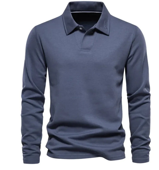 Polo Clásico de Manga Larga: Elegancia Atemporal