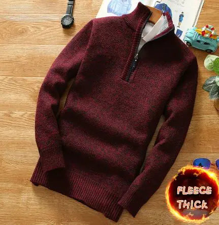 Suéteres de Punto con Forro Polar para Hombres