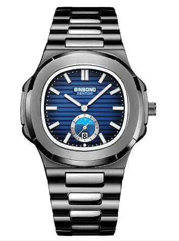 Reloj de cuarzo con correa de acero Retro