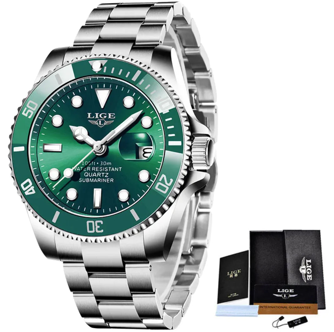 Reloj de Cuarzo Impermeable para Hombre