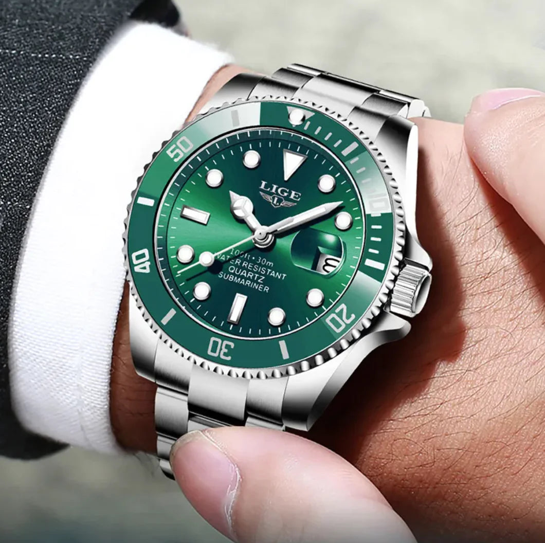 Reloj de Cuarzo Impermeable para Hombre
