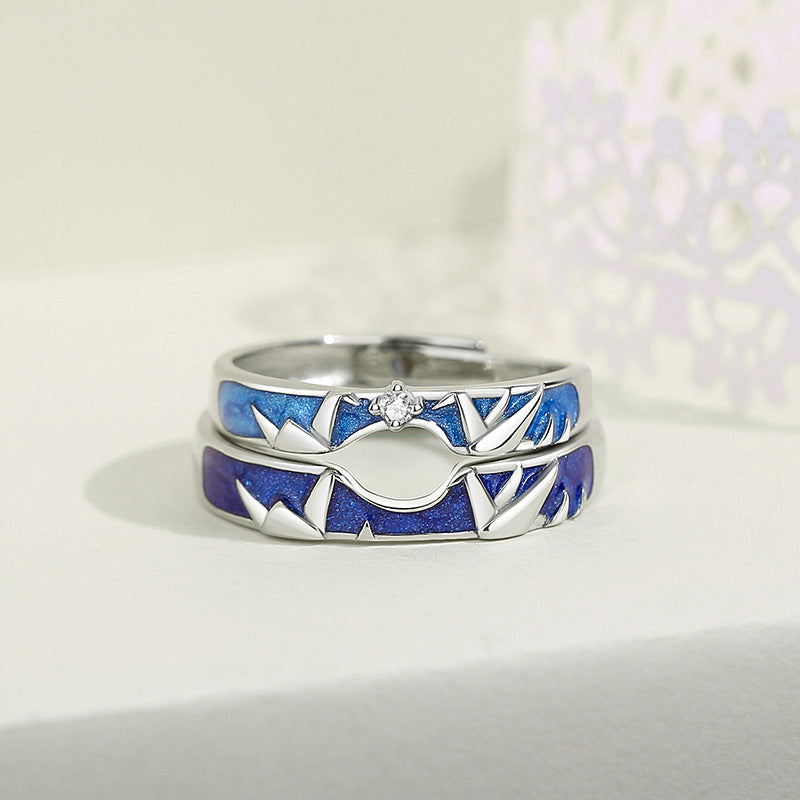 Anillo de Esmalte de Diseño de Compromiso