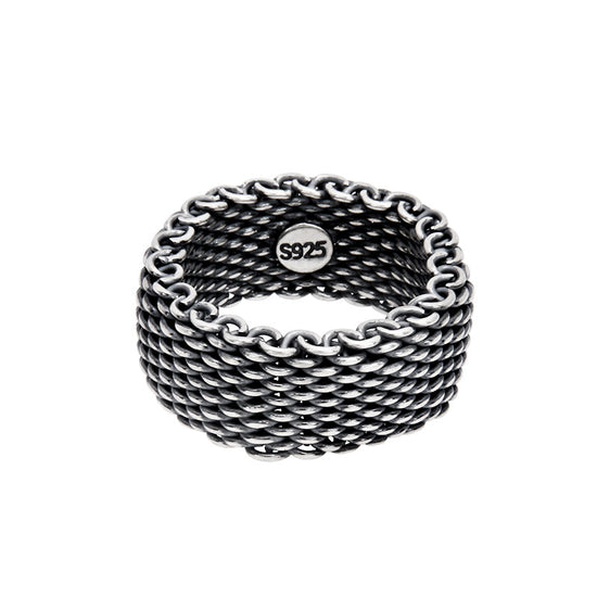 Anillo Turco Tejido a Mano en Plata Esterlina S925
