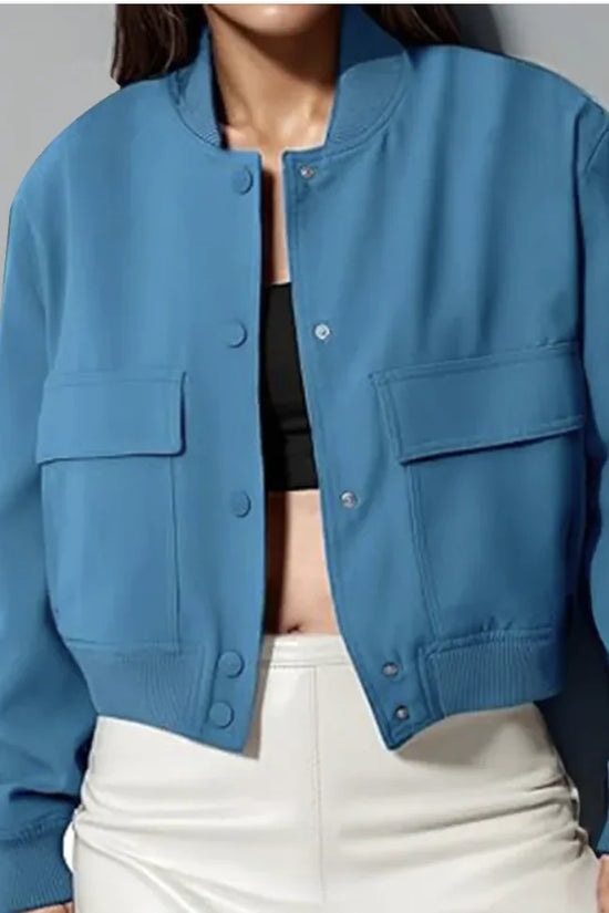 Chaqueta Corta Oversize con cuello alto