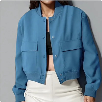 Chaqueta Corta Oversize con cuello alto