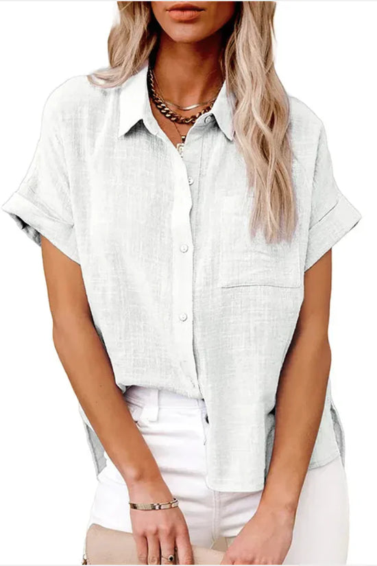 Blusa de Mezcla Natural Versátil