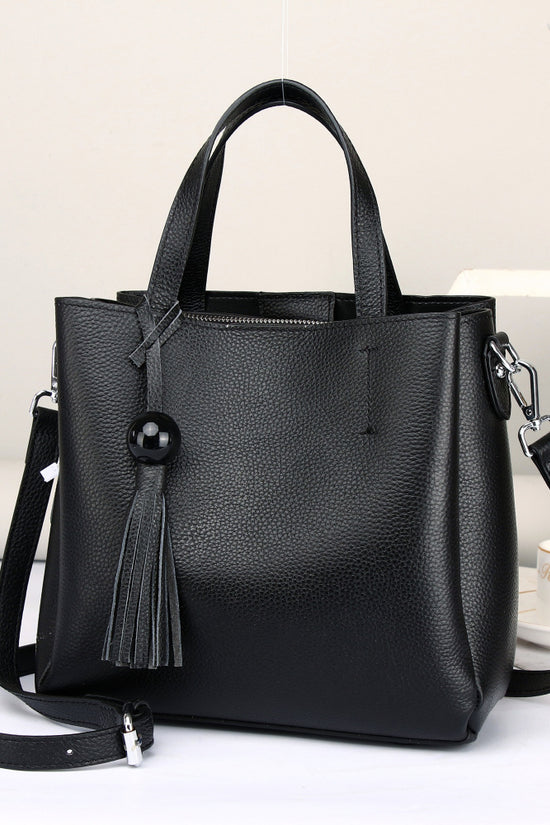 Cartera Elegante de Cuero Ceroso - Bolso Moderno para Mujer