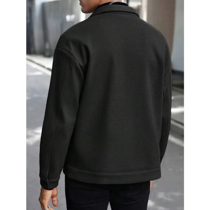 Chaqueta informal de lana para hombre, estilo europeo y americano, elegante.