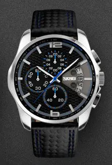 Reloj de Negocios de Cuarzo para Hombres Impermeable Genuino