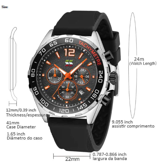 Reloj de Cuarzo Deportivo de Seis Pines