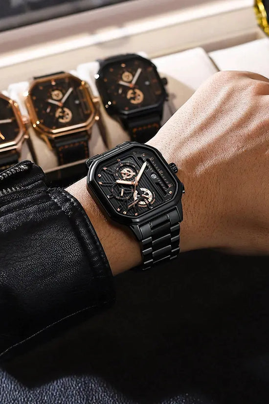 Reloj de Cuarzo Multifuncional Impermeable para Hombre