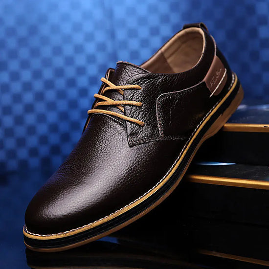 Zapatos de Vestir de Cuero Casual para Hombre - Estilo Británico