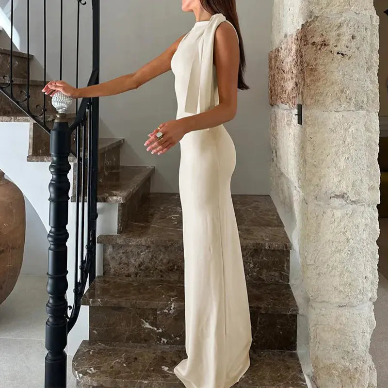Vestido Elegante de Verano Sin Mangas