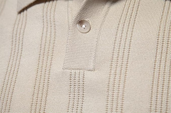 Polo de Punto Acanalado para Hombres