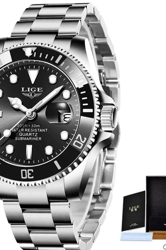 Reloj de Cuarzo Impermeable para Hombre