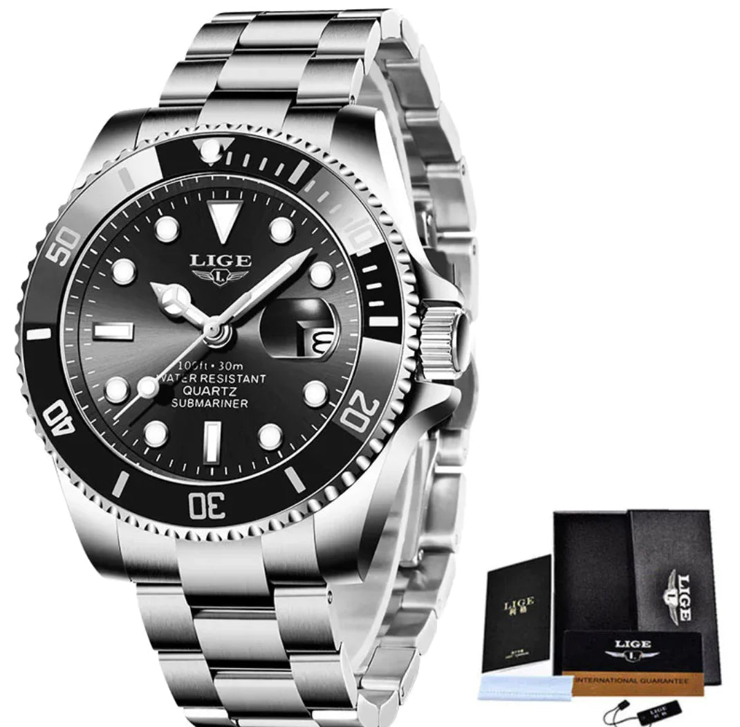 Reloj de Cuarzo Impermeable para Hombre