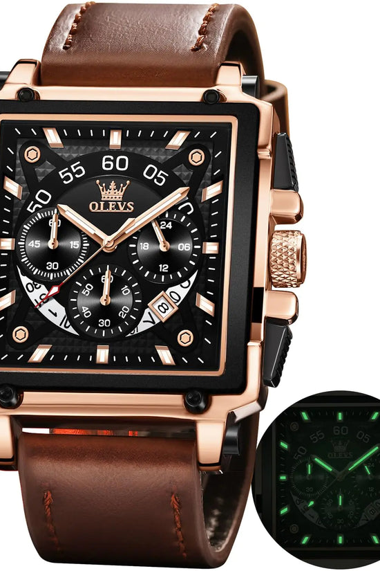 Reloj de cuarzo de negocios cuadrado OLEVS