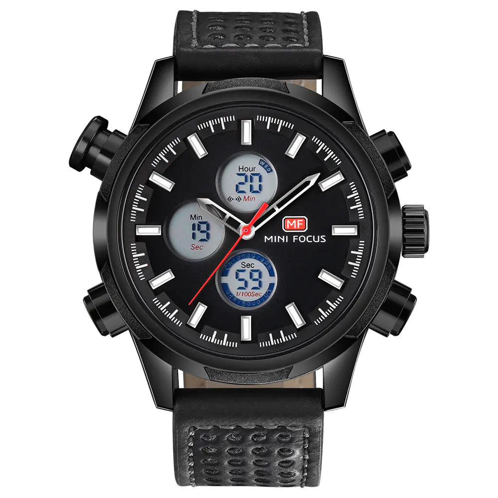 MINI FOCUS Reloj Deportivo de Cuarzo Impermeable para Hombre