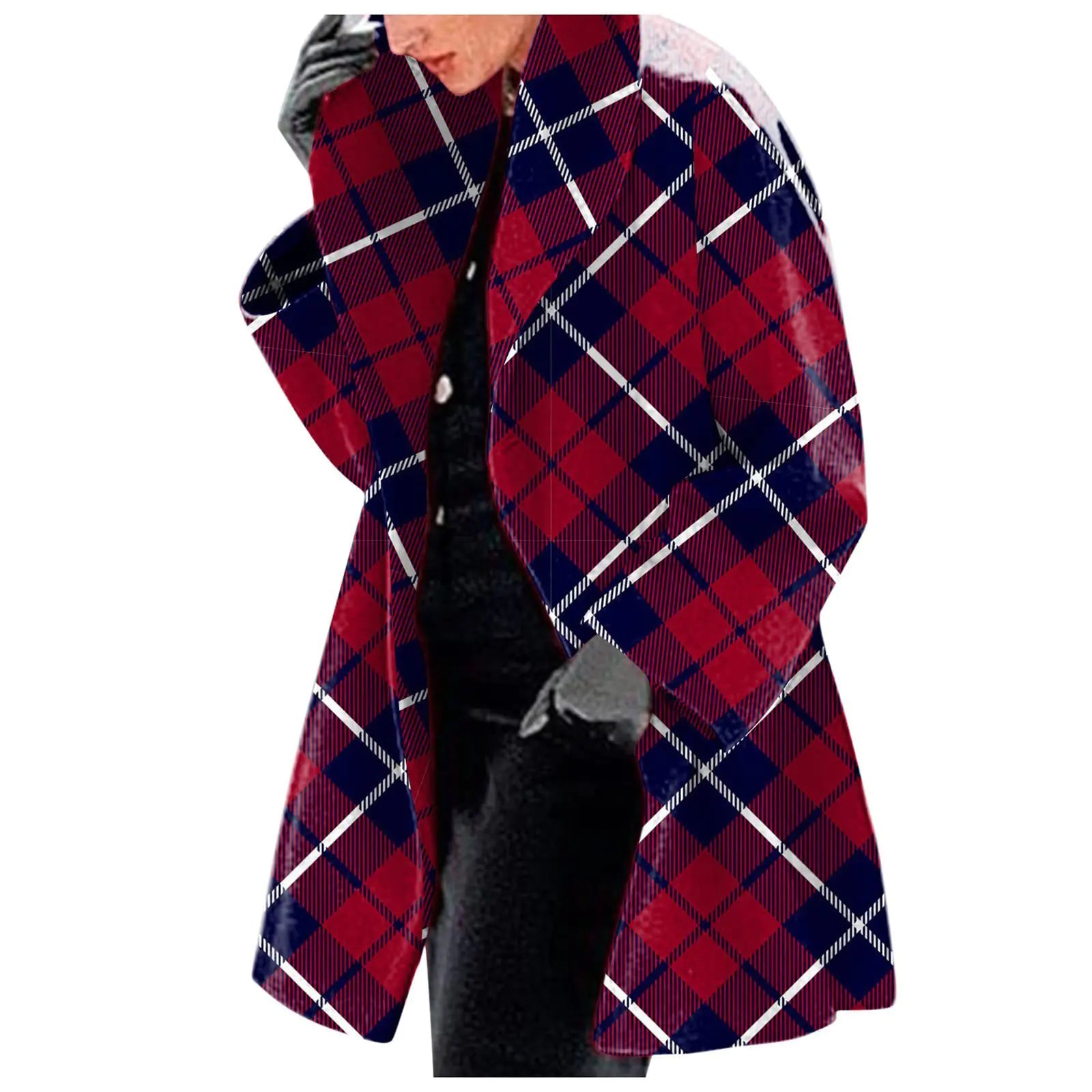 Chaqueta estampada de lana de moda para mujer