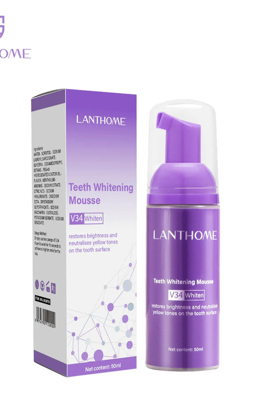 Espuma Blanqueadora de Dientes Lanthome V34 para el Cuidado Oral