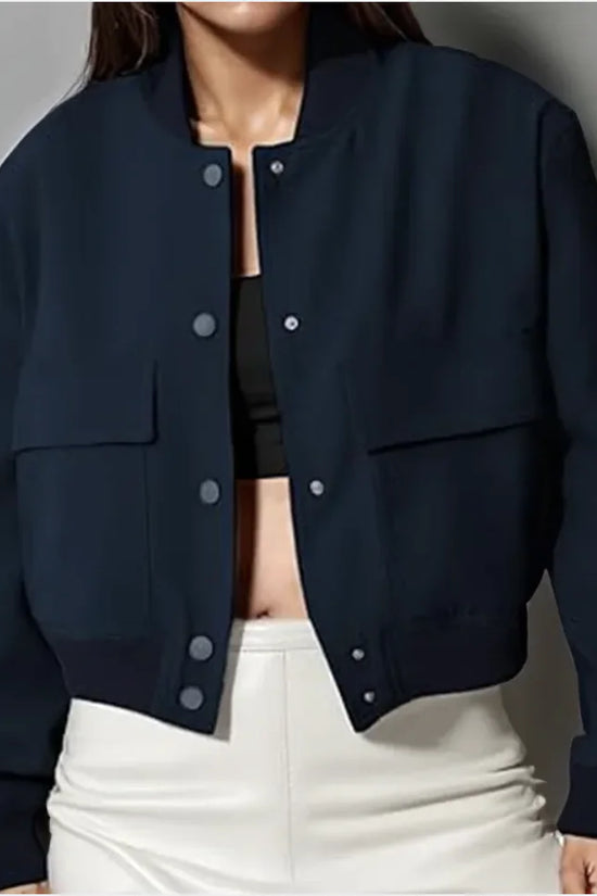 Chaqueta Corta Oversize con cuello alto