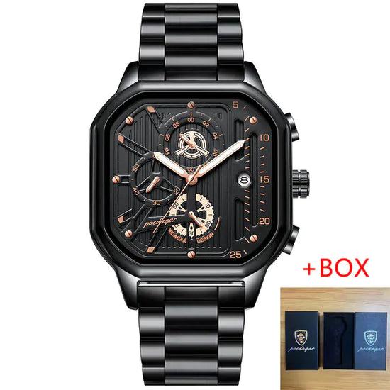 Reloj de Cuarzo Multifuncional Impermeable para Hombre