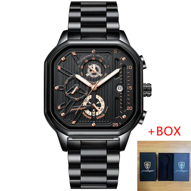 Reloj de Cuarzo Multifuncional Impermeable para Hombre