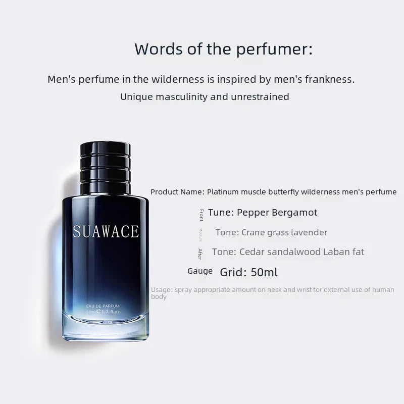Perfume para Hombres Wilderness Eau de Cologne en Spray de Larga Duración