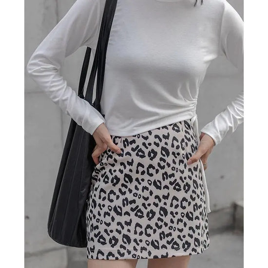 Falda A-línea Leopardo Mujer 2025
