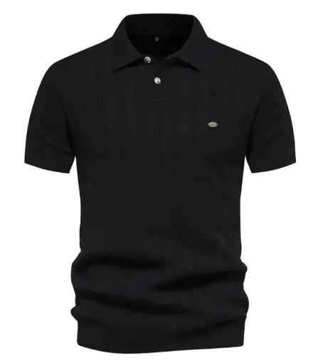 Polo de Punto Acanalado para Hombres