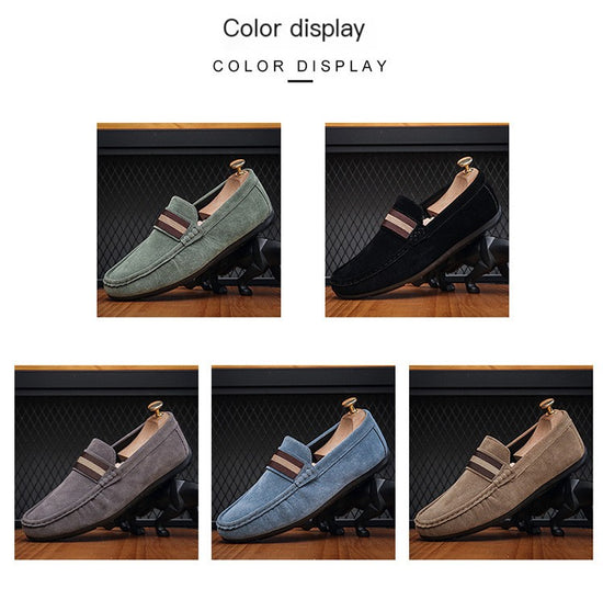 Mocasines Sin Cordones para Hombre de Suela Blanda y Estilo Casual