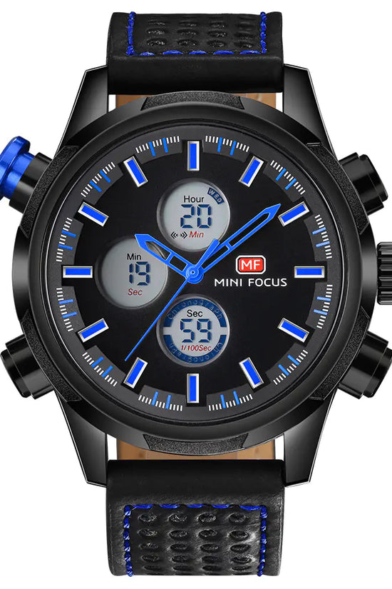 MINI FOCUS Reloj Deportivo de Cuarzo Impermeable para Hombre
