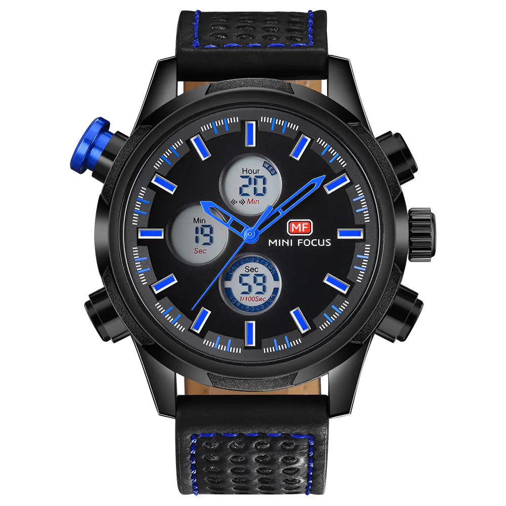 MINI FOCUS Reloj Deportivo de Cuarzo Impermeable para Hombre