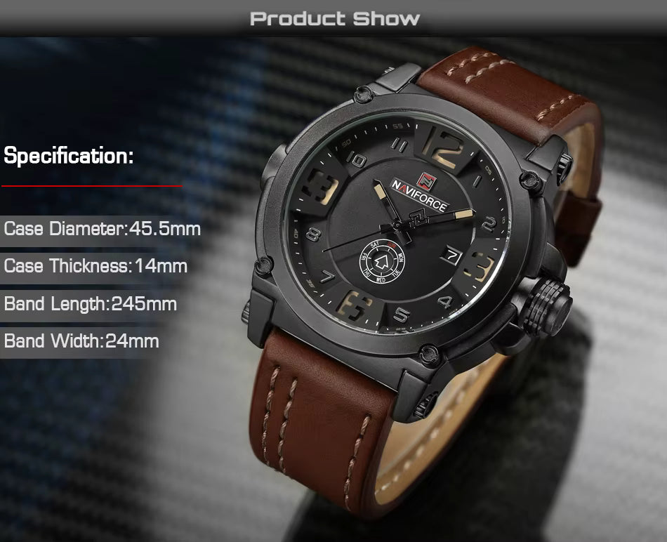 Reloj de Cuarzo Impermeable para Hombre NAVIFORCE 9099