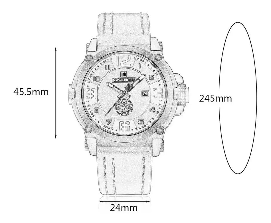 Reloj de Cuarzo Impermeable para Hombre NAVIFORCE 9099