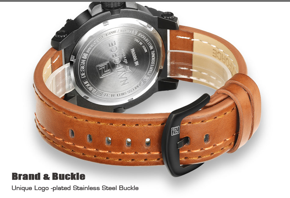 Reloj de Cuarzo Impermeable para Hombre NAVIFORCE 9099